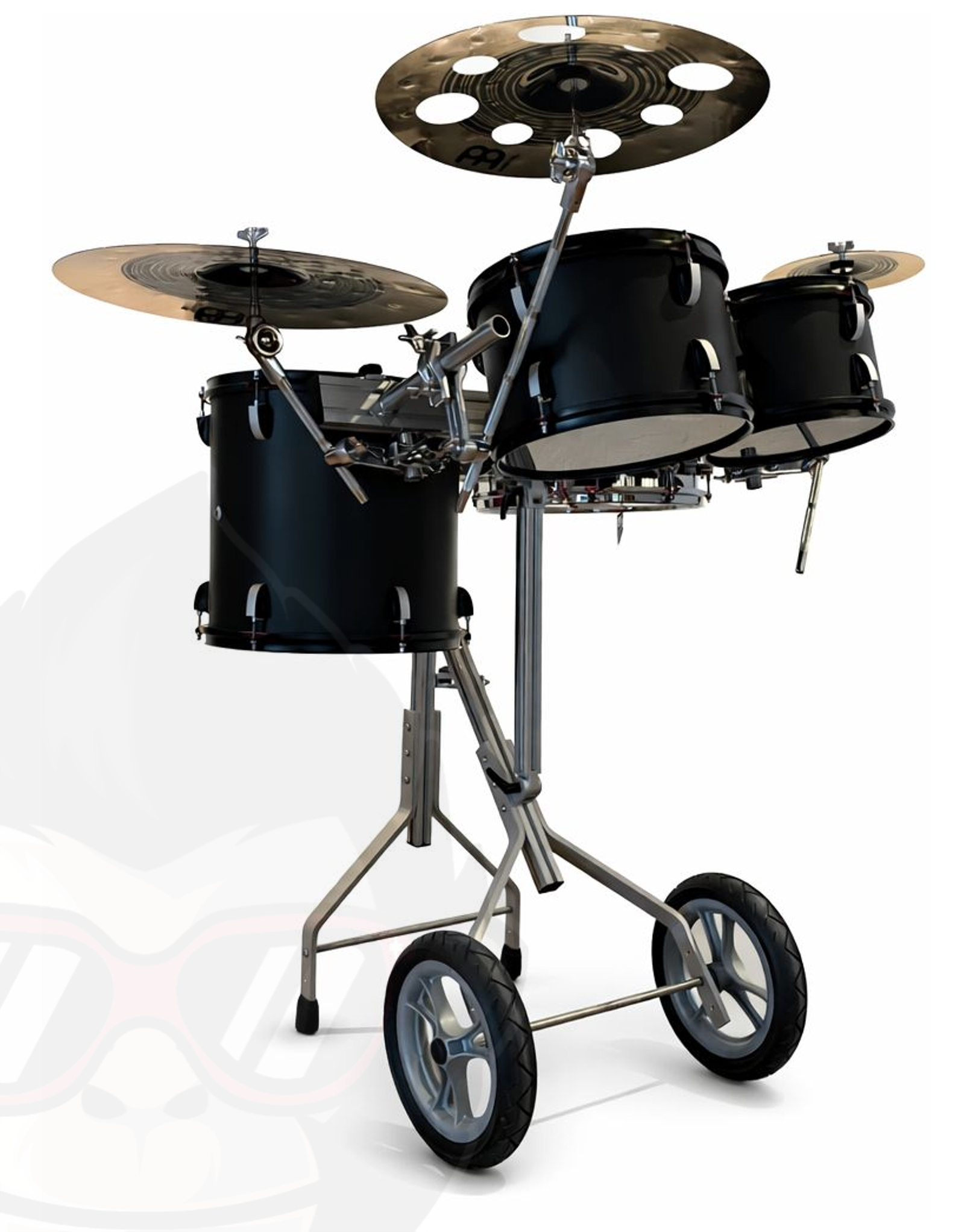 Schlagzeugwagen SWD_V1 Tom red MnkyDrms_SWD_V1-01R