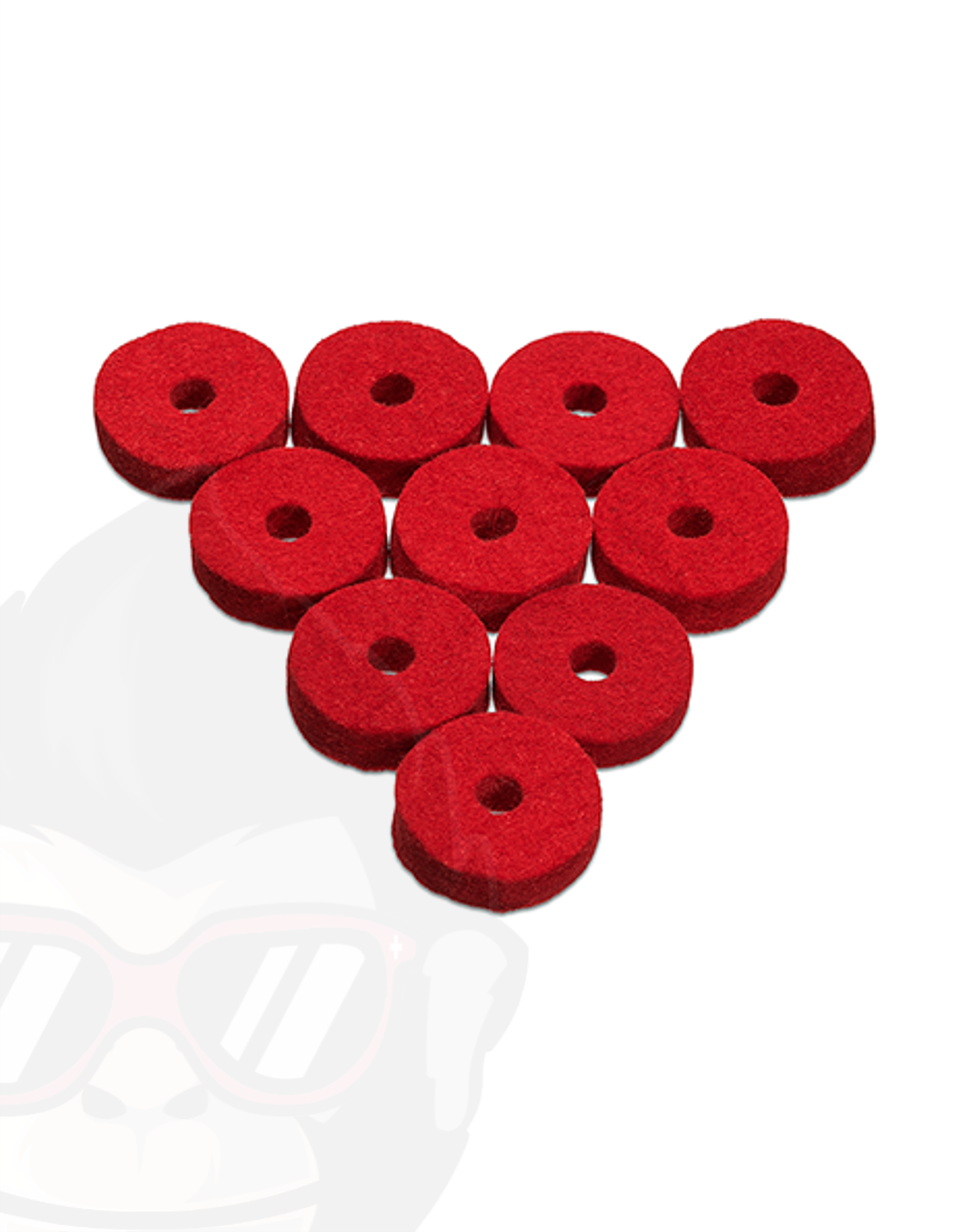 AHEAD Red Felt for Cymbals 10Pcs. AHAWFR
